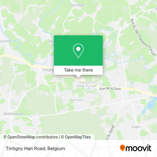 Tintigny Han Road map