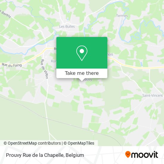 Prouvy Rue de la Chapelle map