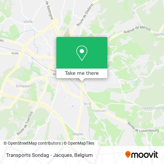 Transports Sondag - Jacques map