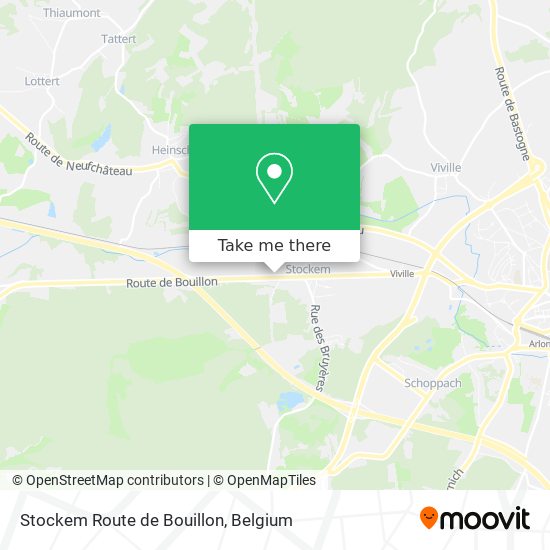 Stockem Route de Bouillon map