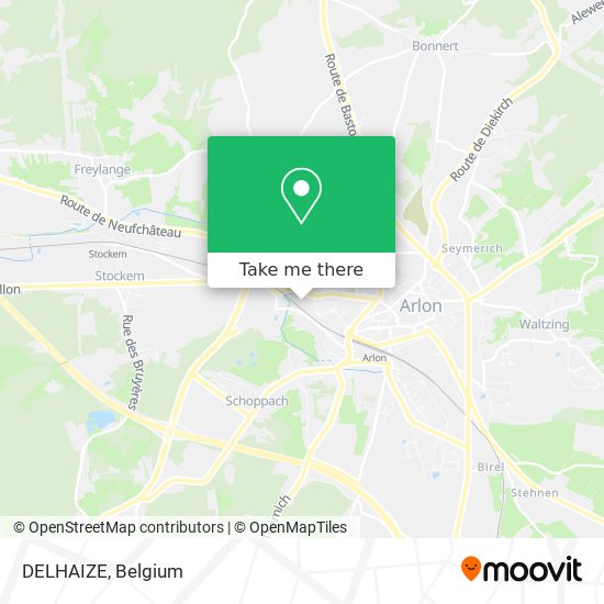 DELHAIZE map