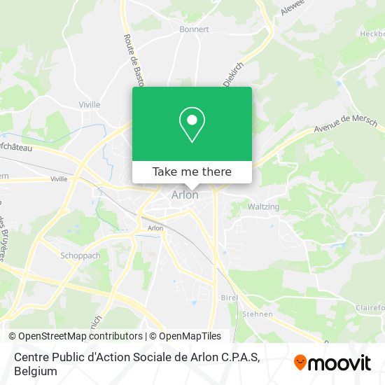 Centre Public d'Action Sociale de Arlon C.P.A.S map