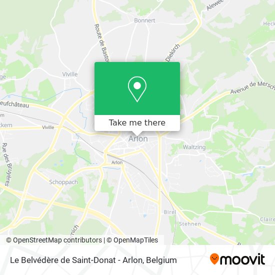 Le Belvédère de Saint-Donat - Arlon map