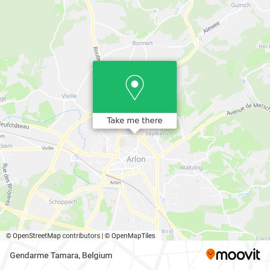 Gendarme Tamara map