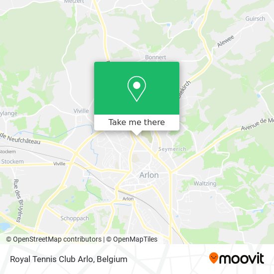 Royal Tennis Club Arlo map