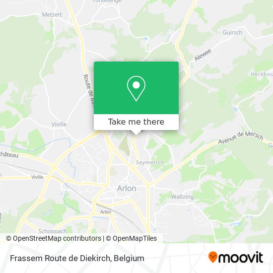 Frassem Route de Diekirch map