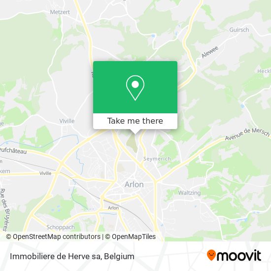 Immobiliere de Herve sa map