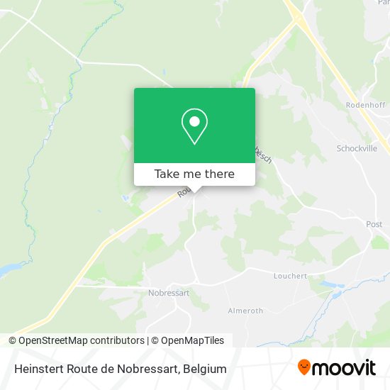 Heinstert Route de Nobressart map