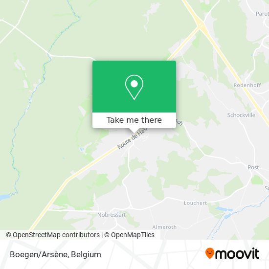 Boegen/Arsène map