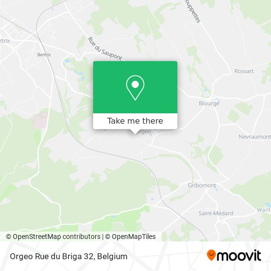 Orgeo Rue du Briga 32 plan