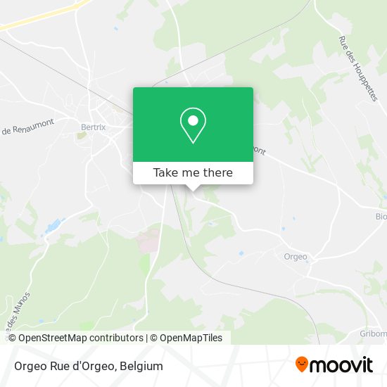 Orgeo Rue d'Orgeo map