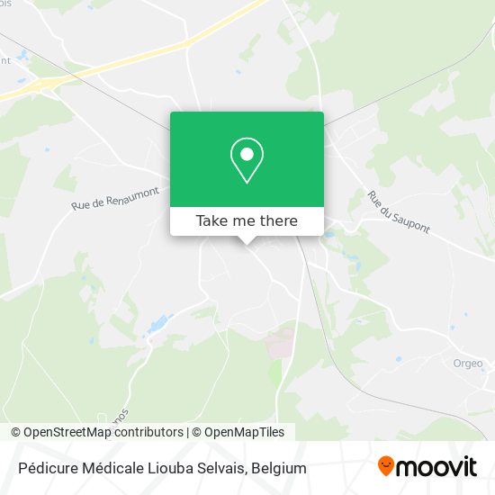Pédicure Médicale Liouba Selvais map