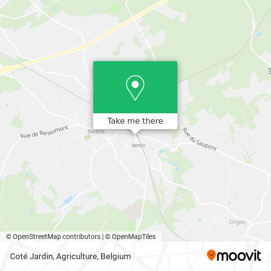 Coté Jardin, Agriculture plan
