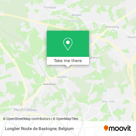 Longlier Route de Bastogne map