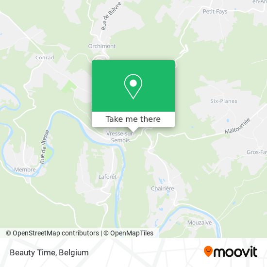 Beauty Time map