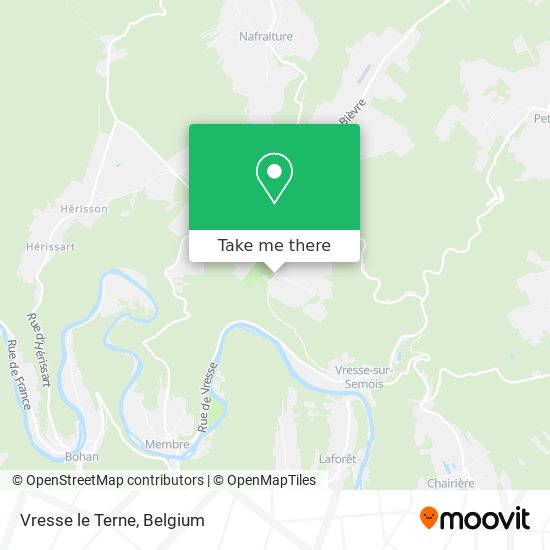 Vresse le Terne map