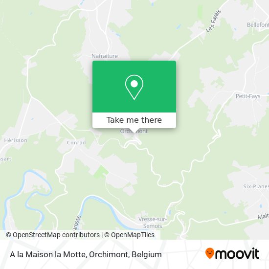 A la Maison la Motte, Orchimont map