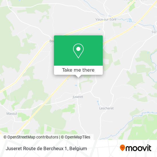 Juseret Route de Bercheux 1 map