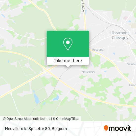 Neuvillers la Spinette 80 map