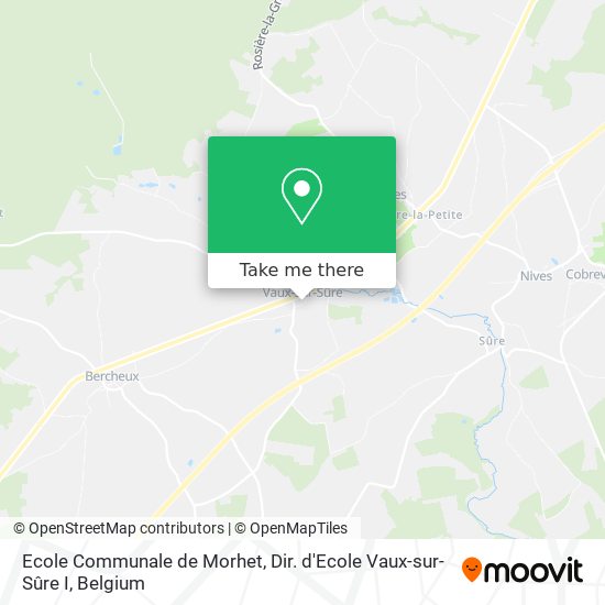 Ecole Communale de Morhet, Dir. d'Ecole Vaux-sur-Sûre I map