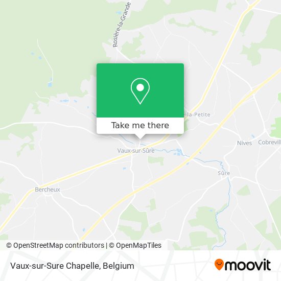 Vaux-sur-Sure Chapelle map