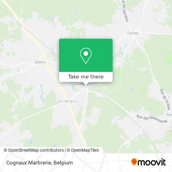 Cognaux Marbrerie map