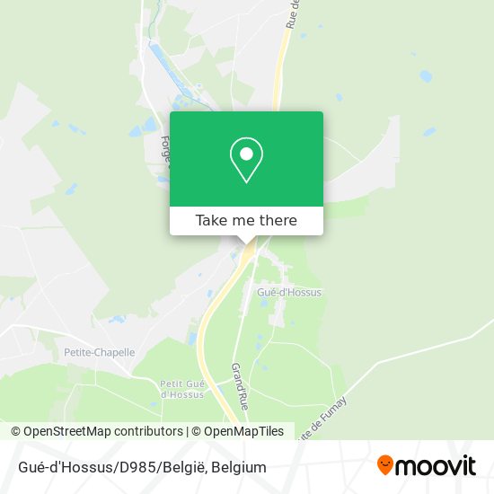 Gué-d'Hossus/D985/België map