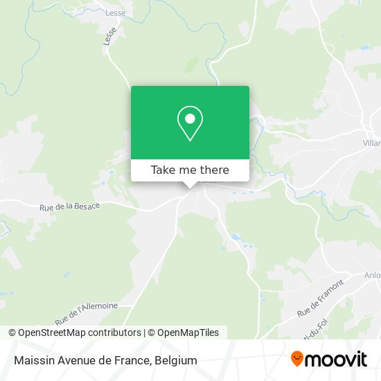 Maissin Avenue de France map