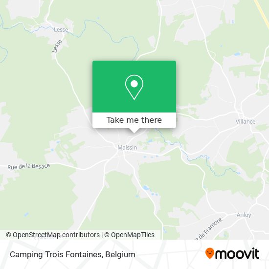 Camping Trois Fontaines map