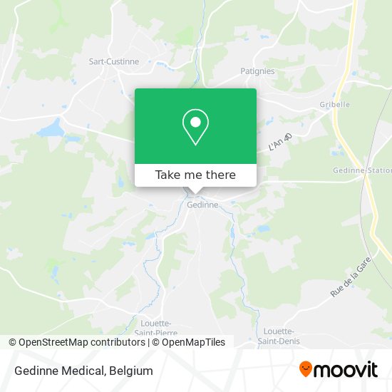 Gedinne Medical map