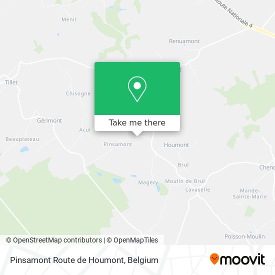 Pinsamont Route de Houmont map