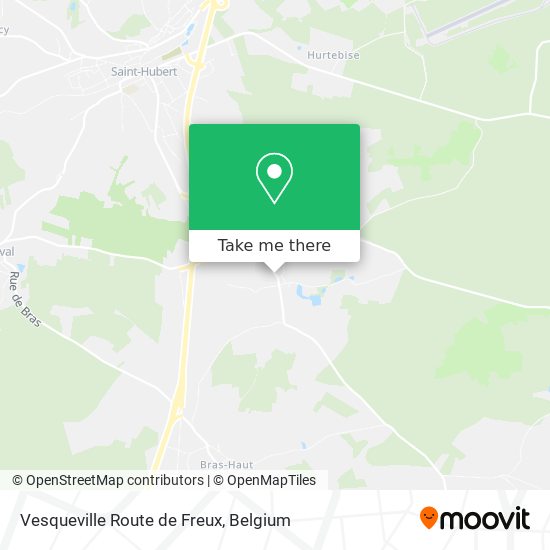 Vesqueville Route de Freux map