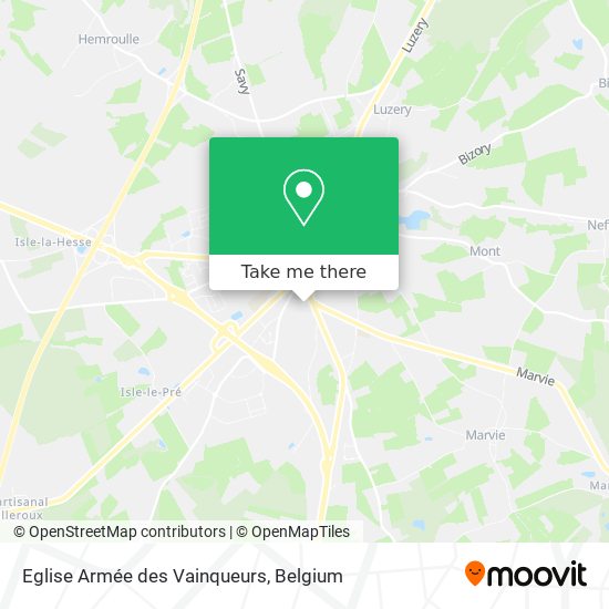 Eglise Armée des Vainqueurs map