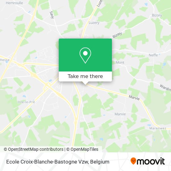 Ecole Croix-Blanche-Bastogne Vzw plan