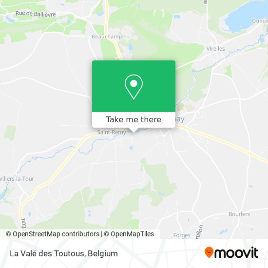 La Valé des Toutous plan