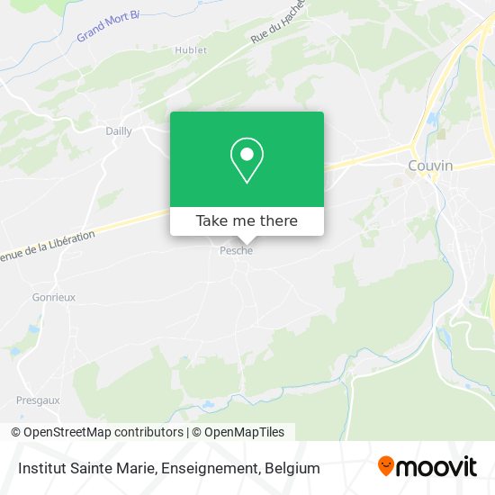 Institut Sainte Marie, Enseignement map