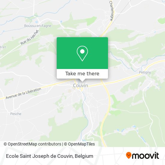 Ecole Saint Joseph de Couvin map