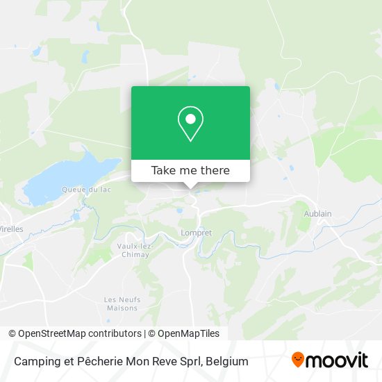 Camping et Pêcherie Mon Reve Sprl plan