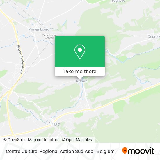 Centre Culturel Regional Action Sud Asbl map