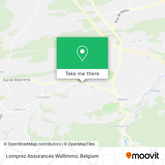 Lomprez Assurances Wellimmo map