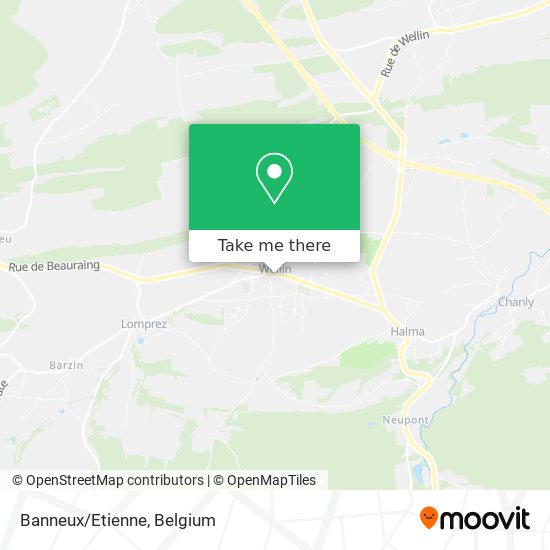Banneux/Etienne map
