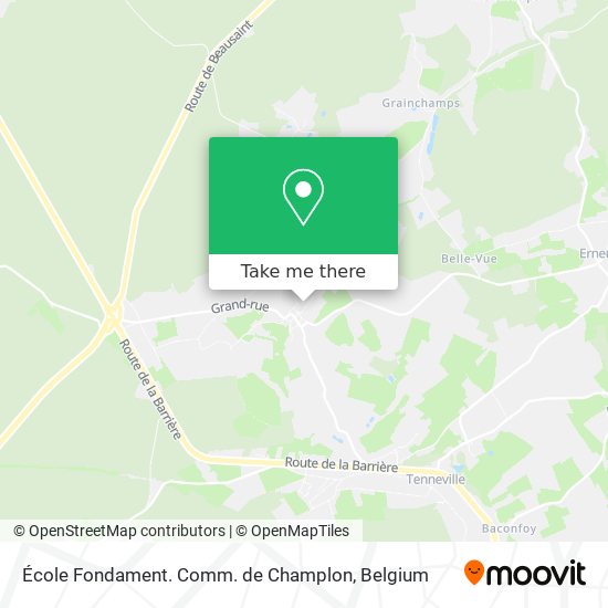 École Fondament. Comm. de Champlon plan