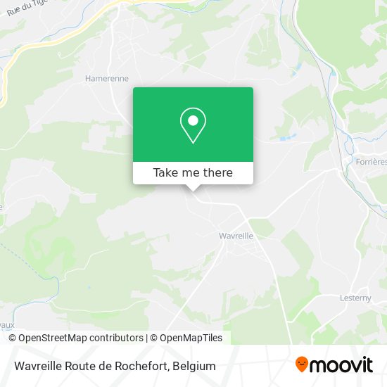 Wavreille Route de Rochefort plan