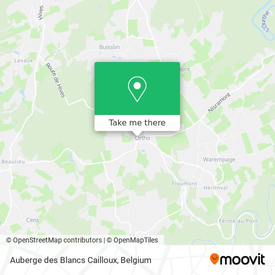 Auberge des Blancs Cailloux map