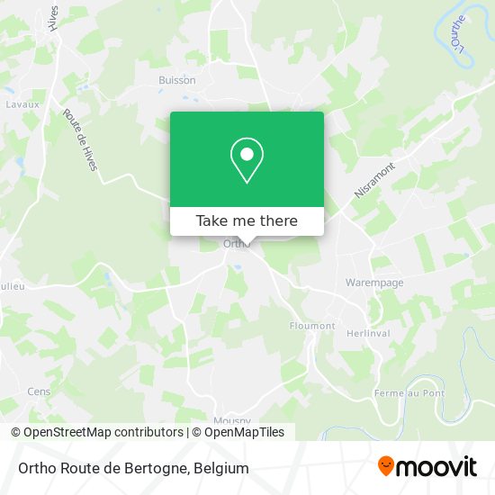 Ortho Route de Bertogne map