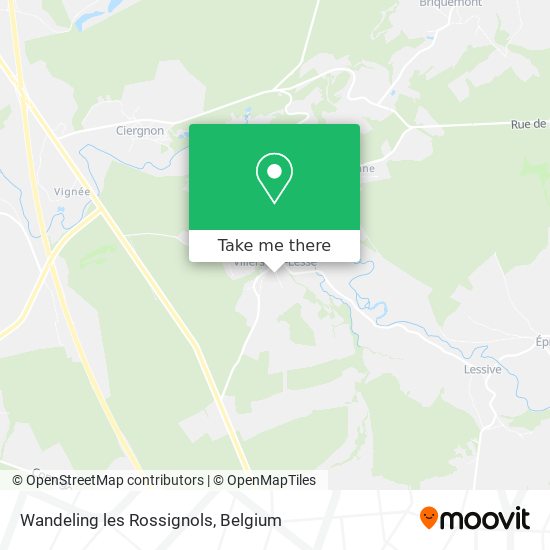 Wandeling les Rossignols map