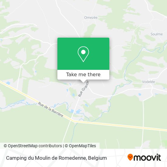 Camping du Moulin de Romedenne map