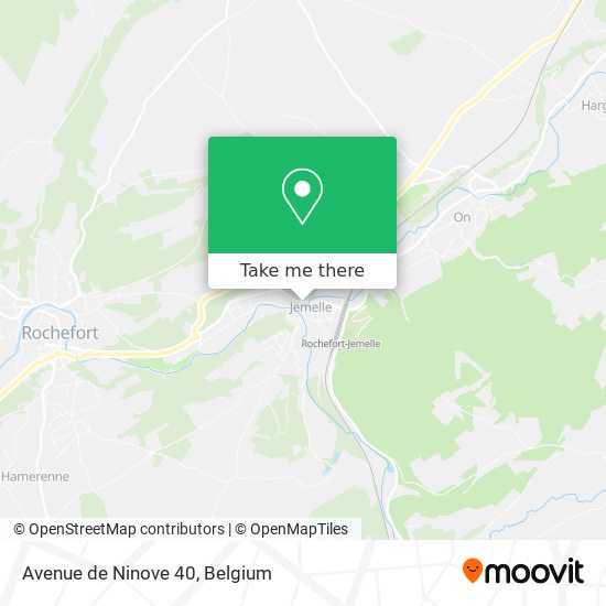 Avenue de Ninove 40 plan