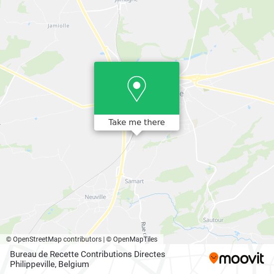 Bureau de Recette Contributions Directes Philippeville map
