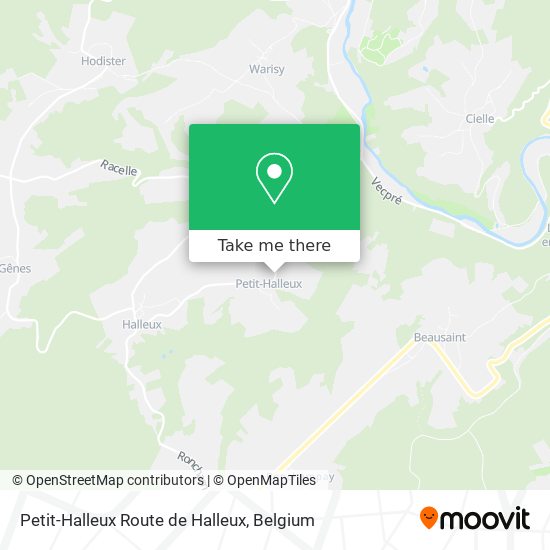 Petit-Halleux Route de Halleux map